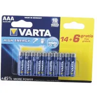 Varta Longlife Power - AAA Alkaline Batterijen - 20 stuks