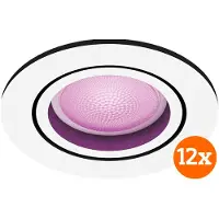Philips Hue Centura Spot Encastré White & Color - Rond - Blanc - Lot de 12