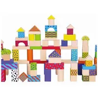 Vigatoys Viga Toys set de cubes coloré 100 pièces multicolore