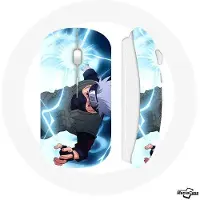 MANIACASE Draadloze Muis - Naruto - Kakashi Hatake - Compatibel met Mac en PC - USB Wi-Fi - Wit