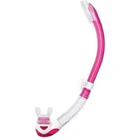 Tusa Platina II Hyperdry – Premium snorkel met Hyperdry-systeem en hypoallergene siliconen mondstuk – Roze/Transparant – SP-170 BP