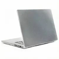 Selencia Glitter Cover voor de Apple MacBook Air 13 inch (2022 / 2024 M3 / 2025 M4 / 2026 M5) - Transparant