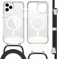 IMoshion MagSafe Backcover met afneembaar koord voor de Apple iPhone 12 (Pro) - Transparant