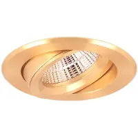 Yphix Verona - Inbouwspot Goud Rond - Kantelbaar - 1 Lichtpunt - Ø 82mm