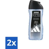 Adidas – Douchegel 3-in-1 – Dynamic Pulse – 250 ml - Voordeelverpakking - 2 stuks