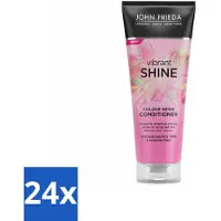 John Frieda – Conditioner – Vibrant Shine Colour – Glansversterkend – 250 ml - Voordeelverpakking - 24 stuks
