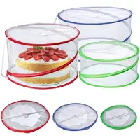 Westmark Vliegenkap Hoody – opvouwbare kap voor voedsel, bescherming tegen muggen en insecten bij het buiten eten, praktische fruithoes – ø 39, 34, 30cm, 3 stuks
