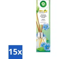 Air Wick - Geurstokjes - Frisse Ochtenddauw - Essentiële Oliën - 40 ml - Bulkverpakking - 15 stuks