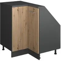 Vicco R-Line Hoekkeukenkast voor schuine wand – 75.6 cm met 1 deur Artisanaal eiken