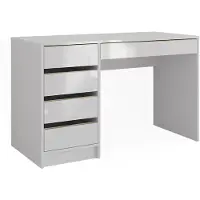 Vicco Sherry Bureau – 55 x 120 cm met laden Wit Hoogglans