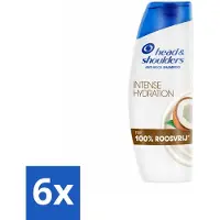Head & shoulders - Shampoo - Intense Hydration - 100% Roosvrij - 300 ml - Voordeelverpakking - 6 stuks