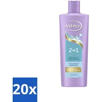 Andrélon – Shampoo 2-in-1 – Iedere Dag – 400 ml - Bulkverpakking - 20 stuks