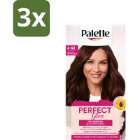 Palette 3 x - Haarverf - Perfect Gloss 4-68 Red Brown - Koffiezetapparaat