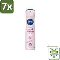 Nivea 7 x – Deodorant Spray – Pearl & Beauty – 150 ml - Grootverpakking - Deodorant Spray - Okselhuid Verzorging - Parelextracten - Huidvriendelijk - 48 Uur Bescherming