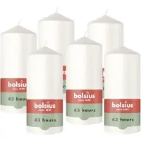Bolsius gladde stompkaars (Ø6,8x13 cm) (set van 6)