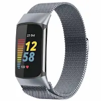 IMoshion Milanees magnetisch bandje voor de Fitbit Charge 5 - Maat S - Space Grey