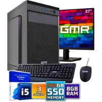 GMR Intel Ultra Compleet Desktop PC | Intel Core i5 | 8 GB RAM | 512GB SSD M.2 | Windows 11 Pro | Business Office Multimedia Computer | Inclusief 27" Monitor, Muis & Toetsenbord