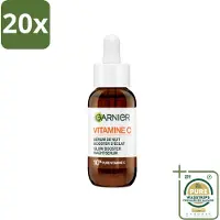 Garnier 20 x - SkinActive - Nachtserum - Anti-Pigmentvlekken - 10% Vitamine C & Hyaluronzuur - 30 ml - Grootverpakking - Nachtserum - Vitamine C - Anti-Pigmentvlekken - Huidverheldering - Huidherstel