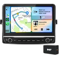 Hexinex 10.1" autoradio Geschikt voor BMW E46 - Draadloos CarPlay, Android Auto, Android 15, multimediaspeler, 2GB+64GB