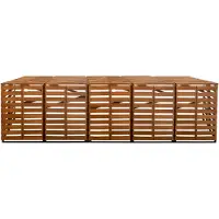 Lendo Online Kliko Ombouw Viervoudig 287x80x118 cm Hout Bruin