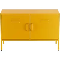 Lendo Online TV Meubel Metaal 100x40x65 cm Geel