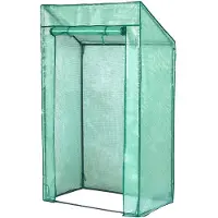 Lendo Online Tomatenkas met PE waterdichte hoes 100x60x174cm staal groen - Tuinkas - Broeikas - Kas - Serre - Kweekkas - Foliekas - Groentekas