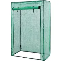 Lendo Online Tomatenkas met PE waterdichte hoes 100x50x150cm staal groen - Tuinkas - Broeikas - Kas - Serre - Kweekkas - Foliekas - Groentekas