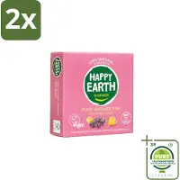 Happy Earth – Shower Bar – 100% Natuurlijk Lavender Ylang – 90 g - Voordeelverpakking - 2 stuks - Douchegel - Natuurlijke douchegel