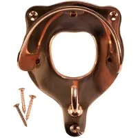HKM HOOFDSTELHANGER MESSING Bruin