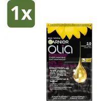 Garnier - Olia 2 - Haarkleuring - Diamant Zwart - Zonder Ammoniak - 60% Olie - Permanente Kleur - 1 stuk