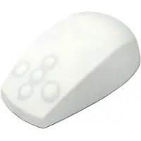 Contour Design Active Key Medische muis, medium - Muizen - geschikt voor zowel rechter- als linkshandigen - Lasertechnologie - 5 knoppen - Draadloos - 2,4 GHz - Draadloze USB-ontvanger - Wit