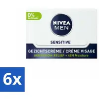 Nivea MEN - Sensitive - Dagcrème Gezicht - 50 ml - Voordeelverpakking - 6 stuks