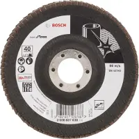 Bosch LAMELLENSCHUURSCHIJF DIAM. 125 MM, KORREL 40, HAAKSE UITVOERING