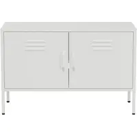 Lendo Online TV Meubel Metaal 100x40x65 cm Wit
