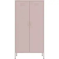 Lendo Online Lockerkast Metaal 90x50x180 cm Roze