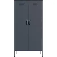 Lendo Online Lockerkast Metaal 90x50x180 cm Antraciet