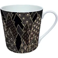 Ambiente Mok 300ml Luxury Trees zwart zwart Porselein Beker