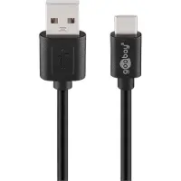 PROCABLE USB A naar USB C kabel | 0.5 meter | USB 2.0