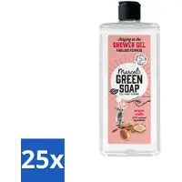 Marcel's Green Soap - Douchegel - Argan & Oudh - Verzorgend & zacht - 300 ml - Bulkverpakking - 25 stuks