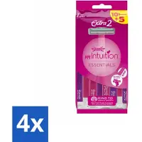 Wilkinson Sword 4 x Wilkinson - Wegwerpscheermesjes - Extra 2 Beauty - Extra Comfort - 15 mesjes - Wegwerpscheermesjes - Scheermesjes Dames - Scheermesjes Extra Comfort - Scheermesjes Met Aloë Vera - Gladde Huid