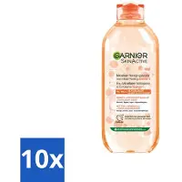 Garnier - SkinActive - Micellair Reinigingswater - Milde Peeling - Alles-in-1 - 400 ml - Bulkverpakking - 10 stuks