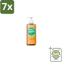 Happy Earth 7 x – Handzeep – 100% Natuurlijk Rose Petitgrain – 300 ml - Grootverpakking - Natuurlijke Handzeep - Vegan Handzeep - Rose Petitgrain Handzeep - Antibacterieel Handzeep - Geurige Handzeep