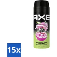 Axe - Deodorant Spray - Epic Fresh - Citrus & Mint - Ultra Fris - 150 ml - Bulkverpakking - 15 stuks
