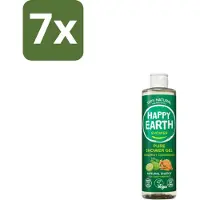 Happy Earth 7 x – Douchegel – 100% Natuurlijk Bergamot Cedarwood – 300 ml - Douchegel Bergamot Cederhout - Natuurlijke Douchegel - Vegan Douchegel - Biologische Douchegel - Douchegel Zonder SLS