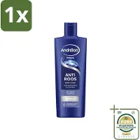 Andrélon 1 x – Shampoo – Anti Roos Men – 400 ml- Anti-roos Shampoo - Roosvrij Haar - Vitamine B3 Shampoo - Bergamot Geur - Mannelijk Haar