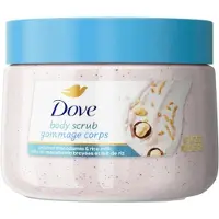 Dove Body Scrub - Crushed Macadamia & Rice Milk - Moisturize, Exfoliate and Nourish - 444ml