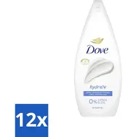 Dove Douchecrème - Hydrate - 720 ml - Voordeelverpakking - 12 stuks