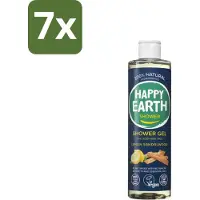 Happy Earth 7 x – Douchegel – 100% Natuurlijk Men Protect – 300 ml - Douchegel Mannen - Natuurlijke Douchegel - Vegan Douchegel - 3-in-1 Douchegel - Gezichtsreiniging
