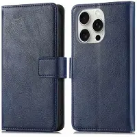 IMoshion Luxe Bookcase voor de Apple iPhone 16 Pro Max - Donkerblauw