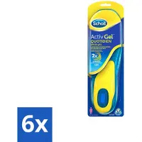 Scholl 6 x - Inlegzolen - ActivGel - Maat 35.5 - 40.5 - 1 Paar Inlegzolen - Schoonheid - Voetcomfort - Inlegzolen - - ActivGel
